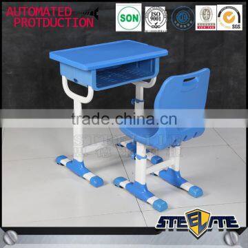 Easy used steel school kids desk and chair set for sale