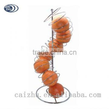 S Shape Metal Fruit Storage Holder Stand Basket From Caizhu