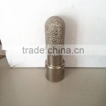 Vacuum brazed diamond granite router cutting bits for granite