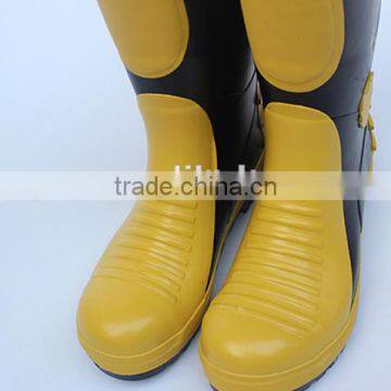 Fire Fighting Boots Shoes With Steel Toe Cap Fireman Protected Wearing Rubber Flame Retardant Safety Products photo-6