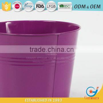 Metal Unique Powder Coated Colourful Flower Colorful Pots Colorful Garden Pots photo-3