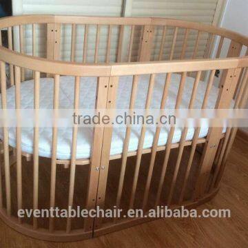 Multi-purposes Secure Healthy Wooden Multi-purposes Baby Crib Baby Bed Baby Room Furniture photo-5