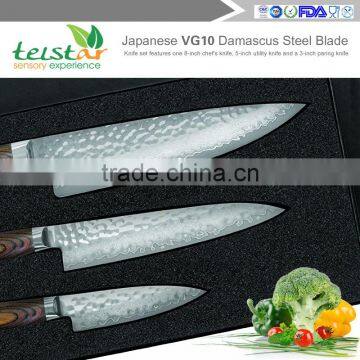 Japanese VG10 Damascus Steel Kitchen Knife -3PCS photo-5