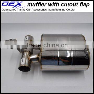 Automobile Performance Muffler With Cutout Valve in Exhaust System photo-2