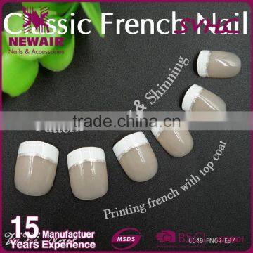 New Air Nail Art French Nail Tips With Glue Colorful photo-2