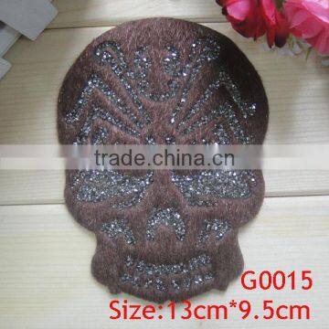 2014 wholesale fashion new design shiny t-shirt hot fix rhinestone motif