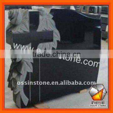 Black Granite Cross Monument