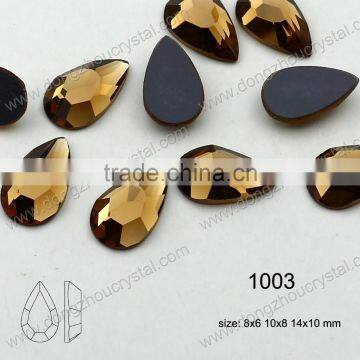 Light Rose Colored Glass Flat Back Crystal Stones for Garment Accessories photo-6