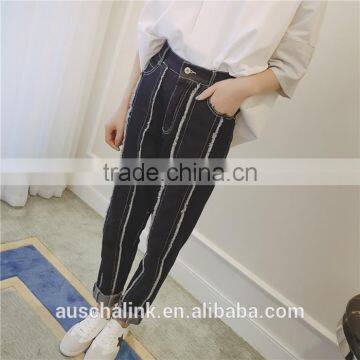 fashion chic german style destroyed jeans factory wholesale china