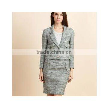 100% new wool ladies skirt suits latest design WMSU20150013