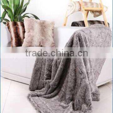 2014 FAUX FUR blanket/CUSHION