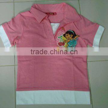 2012 fashion cute design kids polo t-shirt