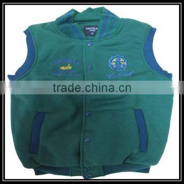 custom fleece fur vest child jacket