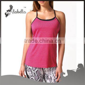 Custom blank women fitness tank tops sport running singlet