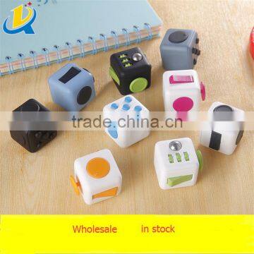 Fidget at work or in class desk toy high quality plastic fidget cube