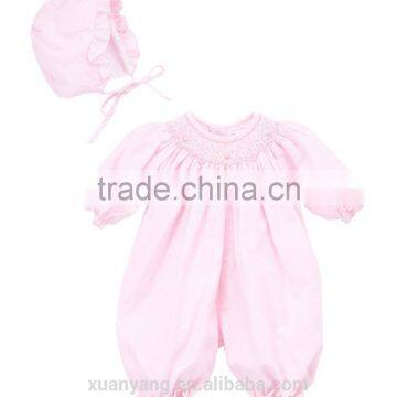 pink style wholesale girls clothes kids smocked clothing children boutique christmas outfit