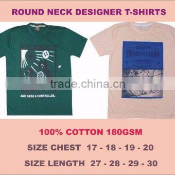 Printed Cotton T-Shirts Low Price Round Neck photo-3