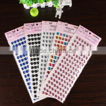 2017 Acrylic Gem Diamond Crystal Letter Rhinestone Sticker photo-2