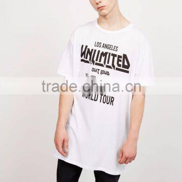 High Quality Wholesale Cotton White Streetwear Mens American Apparel Tshirt OEM Modern Screen Printing Tees photo-2