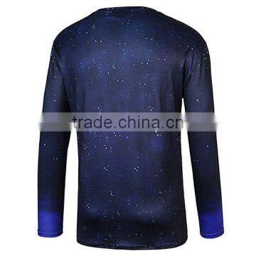 Space Galaxy Universe Printed Long Sleeve T Shirt Men's Full Sublimation Printed T-Shirt Fashion 3D Printed T Shirt Wholesale photo-4