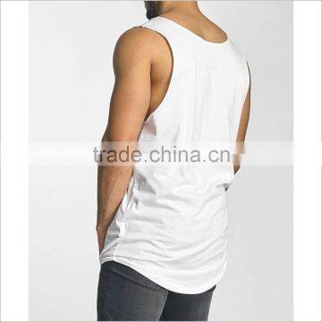 China Custom Comfortable Mens Blank Drop Armhole Tank Top photo-2