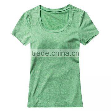 Cheap Wholesale 95% Polyester 5% Spandex Dry Fit Women t Shirt photo-2