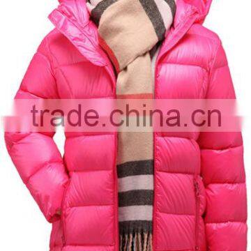 Custom Made Children Casual Long Duck Down Jacket/design Kids Girls Lightweight Feather Filled Down Wear