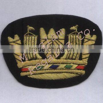 Royal Naval Coronet Hand Embroidery Badge