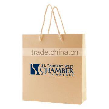 Matte Laminated Eurotote Shopping Bag - Features Cardboard Bottom, Dimensions Are 6" x 3.5" x 6.5" and Comes With Your Logo. photo-4