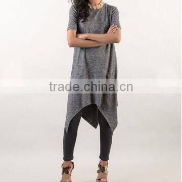 Custom Super Longline t Shirt With Asymmetric Hem photo-6