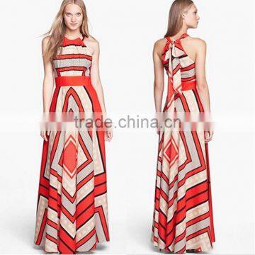 Walson W72129G 2016 summer dress women chiffom dress maxi long dress for women