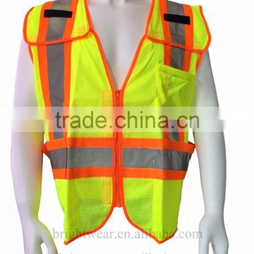 5 point breakaway safety vest with contrast reflective stripes