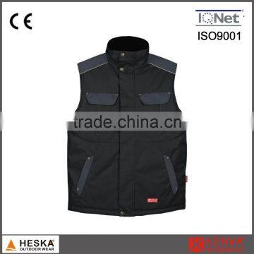 Mens 300D Oxford Work Multi-pocket Canvas Vest photo-2