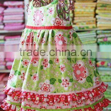 Children's boutique clothes Summer girl idyllic design dress