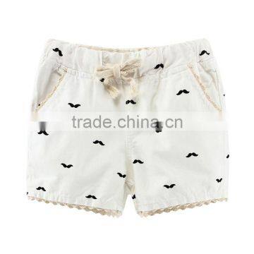 High quality full printing cotton girls shorts kids