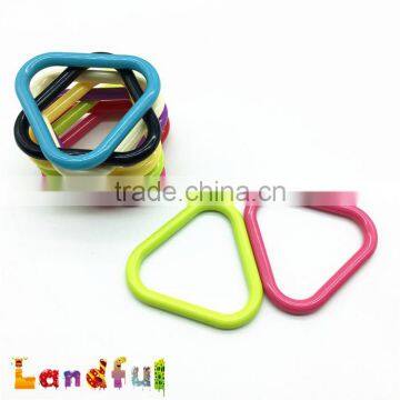 58mm BPA Free Soft Toy Accessories Baby Triangle Plastic Teething Ring photo-4