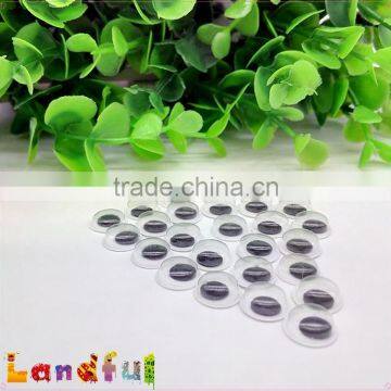 10mm Glue Back Black Safety Wiggle Eyes Craft Plush Toy Googly Moving Eyes photo-3