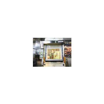 Modern Workhouse High Speed PVC Rolling Doors Aluminum Frame Work On Machine