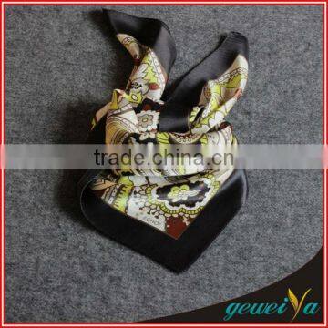 High Quality Lady Printed Silk Multipurpose Scarf