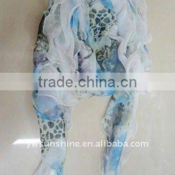 New style white silk scarf for lady