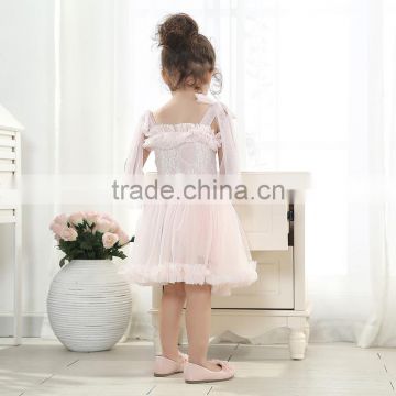 wholesale children's boutique clothing children's lace dress ruffle dress