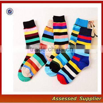 WH-118 colorful wholesale funny fashion design happy business cozy knitted crew custom socks for men and women