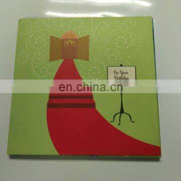 wholesale top selling custom decorate flash handmade 3d pop up greeting card