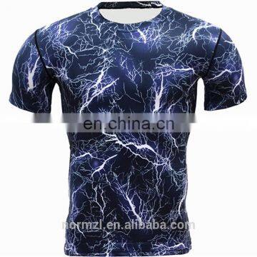 Hot sale spandex compression shirt custom shorts sports
