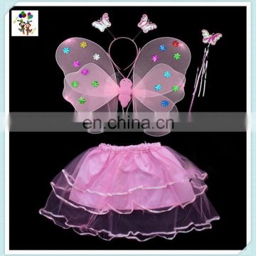 Pink Kids Girls Princess Fairy Butterfly Wings with Dresses HPC-0858