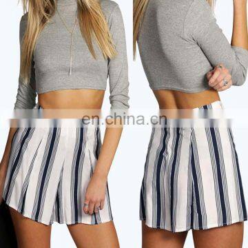 2016 Hot selling free size strape woven high waist ladies fancy shorts