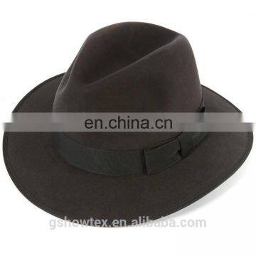 2016 Fashion fedora hats wholesale felt hat with piping brim