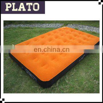 advanced flocking single inflatable mattress, outdoor folding double flocking air cushion bed