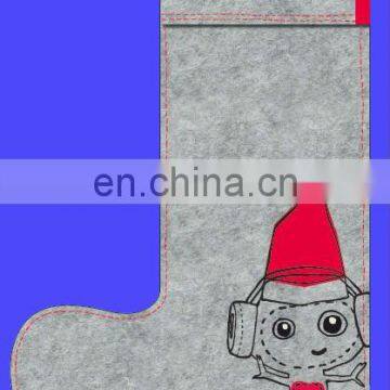 Felt Santa Stocking Christmas Stocking Xmas Stocking