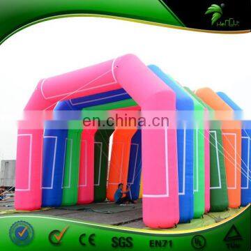 Colorful Commercial Inflatable Wide Tube Race Star and Finish Line Gate Arch for Event